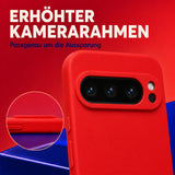 Google Pixel 9 Pro XL Silicone Pro Silikon Hülle Rot – Detailansicht 2