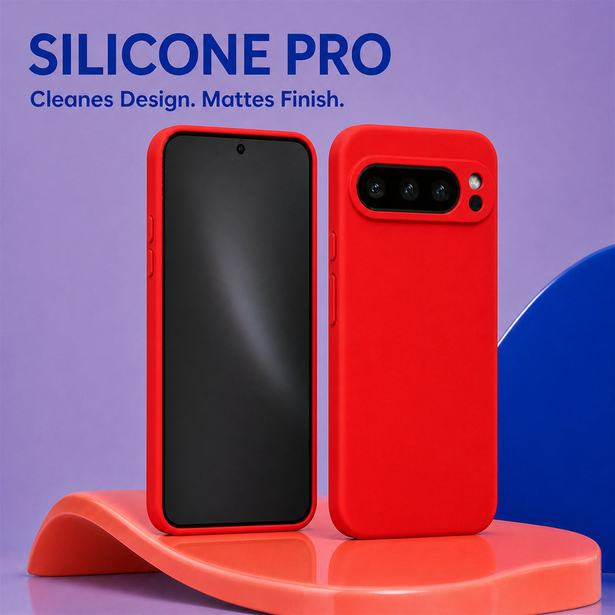 Google Pixel 9 Pro XL Silicone Pro Silikon Hülle Rot – Detailansicht 5