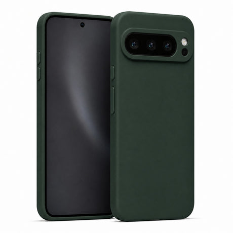 Google Pixel 9 Pro XL Silicone Pro Silikon Hülle in Tannengrün – Produktansicht