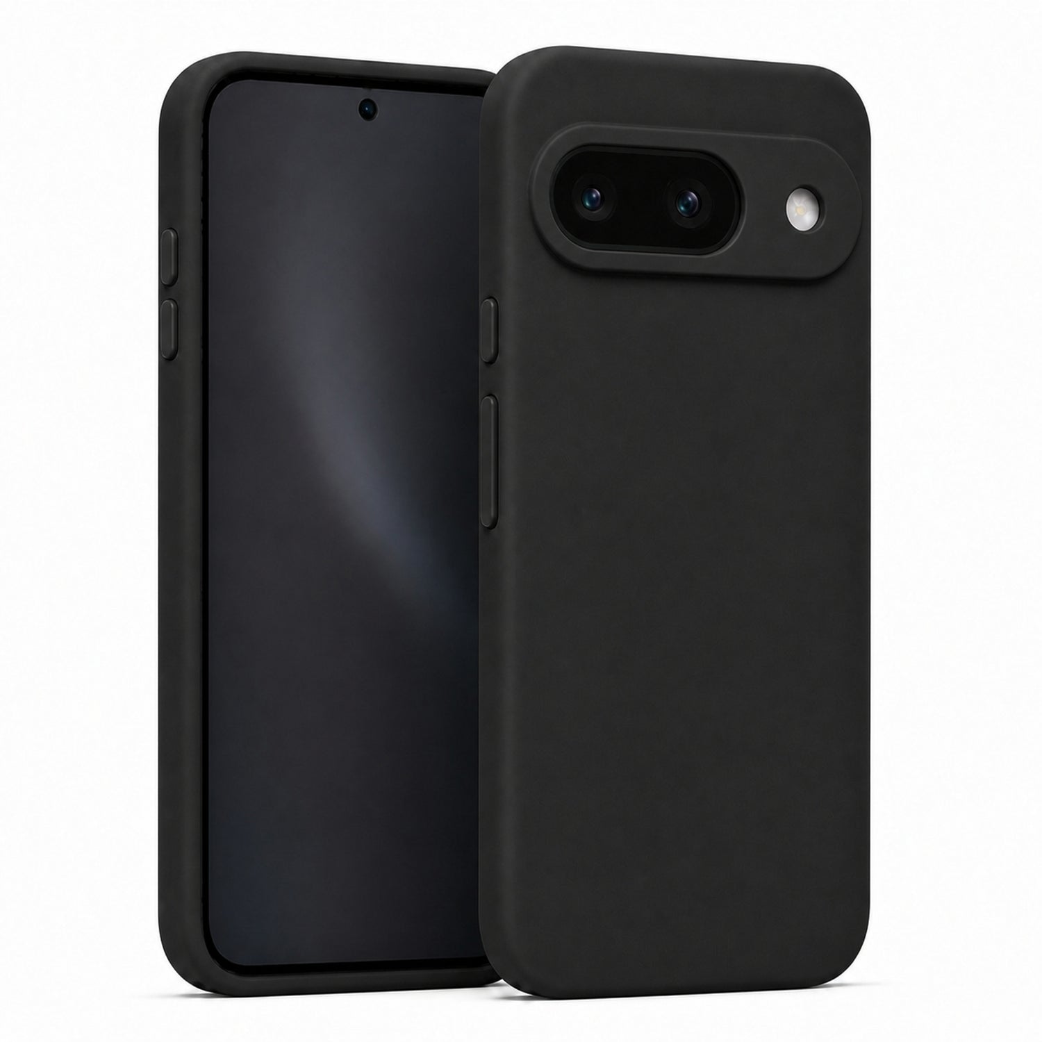 Google Pixel 9 Silicone Pro Silikon Hülle in Schwarz – Produktansicht