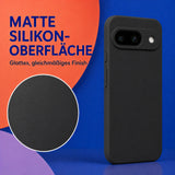 Google Pixel 9 Silicone Pro Silikon Hülle Schwarz – Detailansicht 1