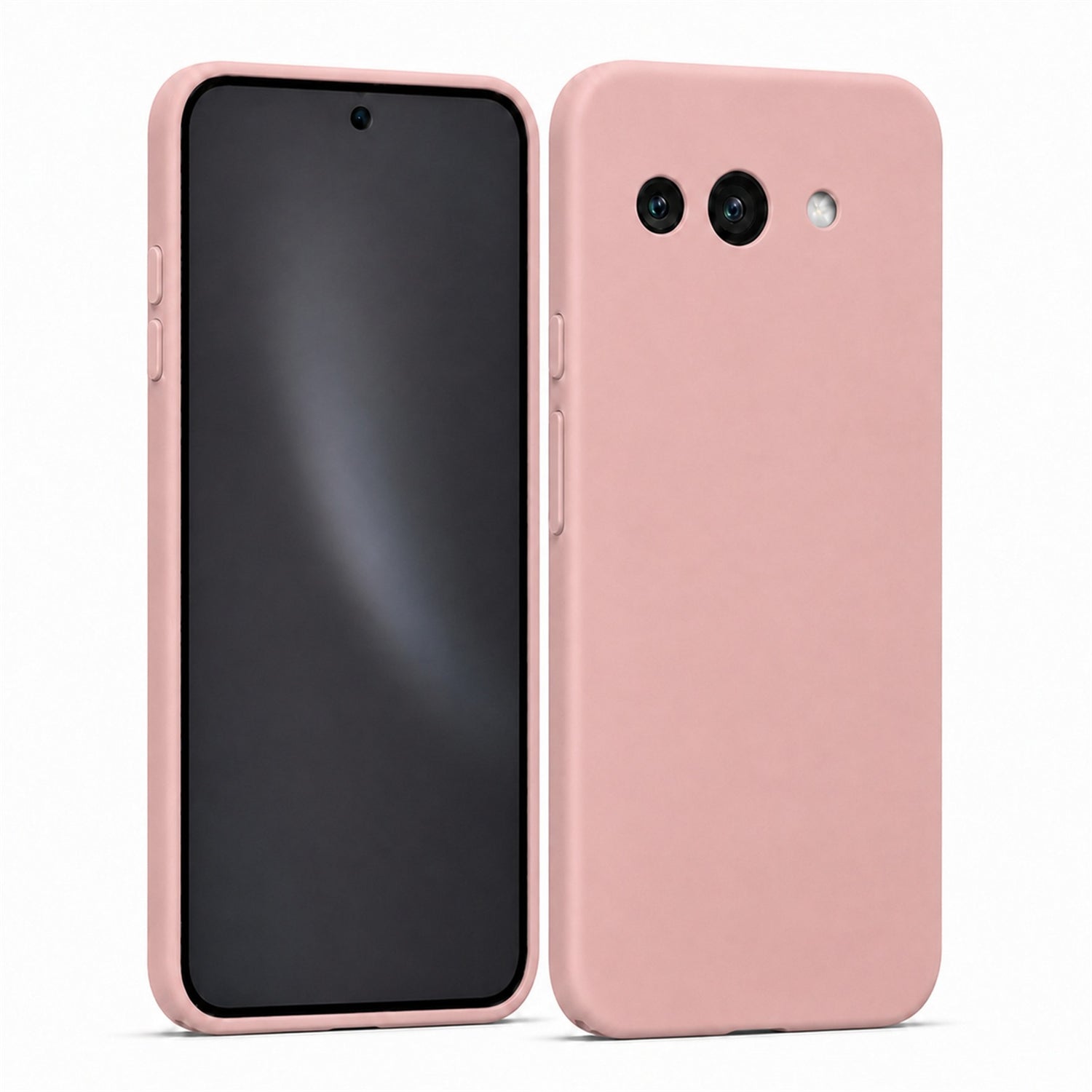 Google Pixel 9A Silicone Pro Silikon Hülle in Altrosa – Produktansicht