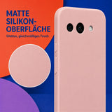 Google Pixel 9A Silicone Pro Silikon Hülle Altrosa – Detailansicht 1