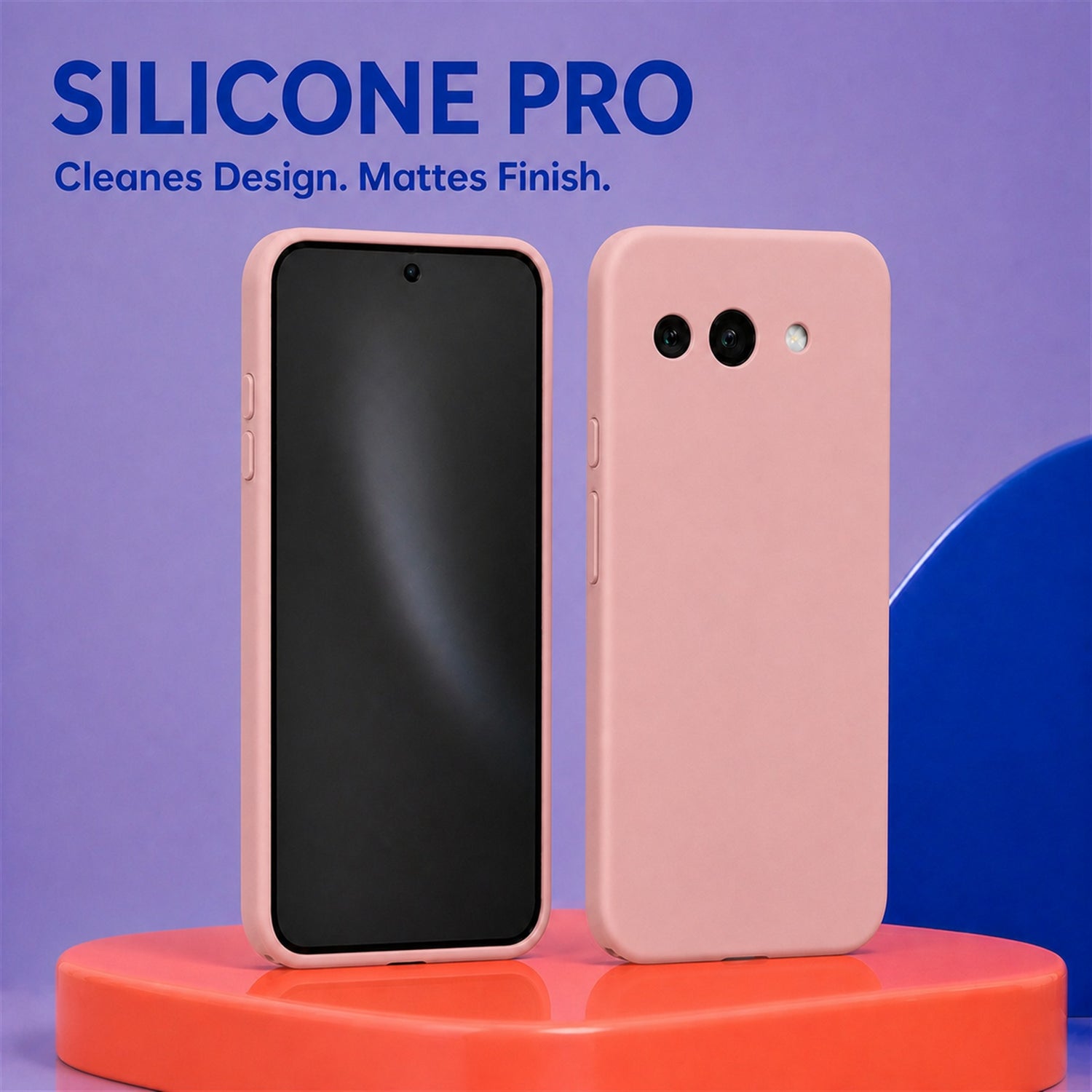 Google Pixel 9A Silicone Pro Silikon Hülle Altrosa – Detailansicht 5