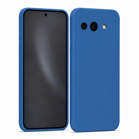 Google Pixel 9A Silicone Pro Silikon Hülle in Marineblau – Produktansicht