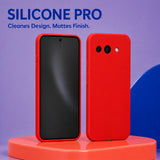 Google Pixel 9A Silicone Pro Silikon Hülle Rot – Detailansicht 5