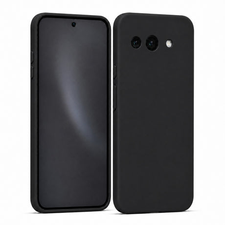 Google Pixel 9A Silicone Pro Silikon Hülle in Schwarz – Produktansicht