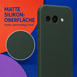 Google Pixel 9A Silicone Pro Silikon Hülle Tannengrün – Detailansicht 1