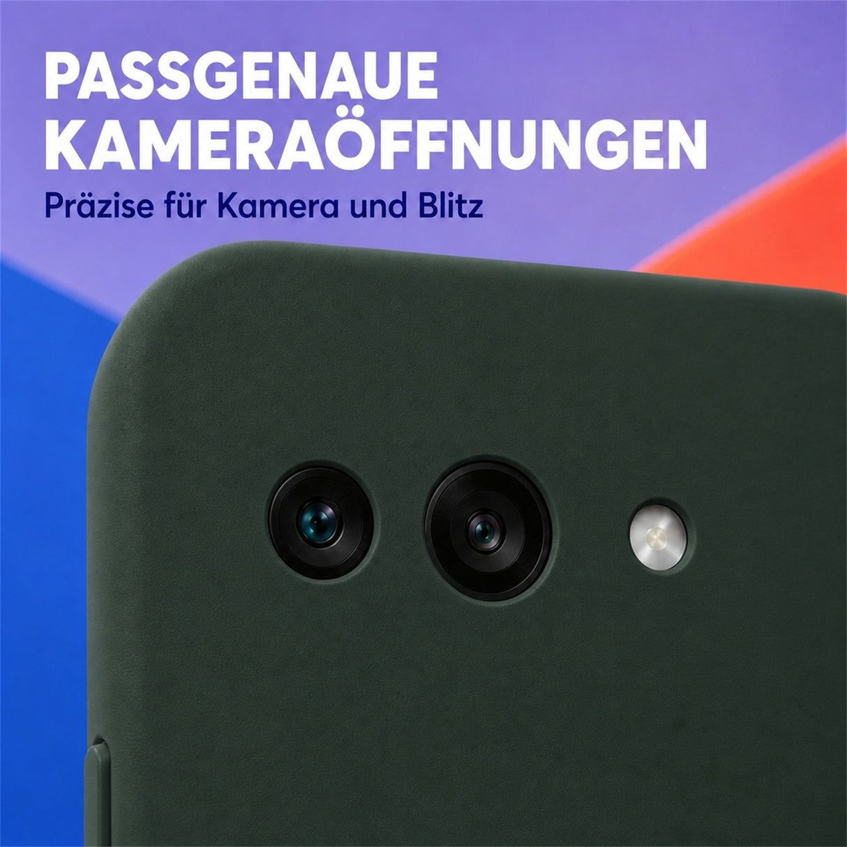 Google Pixel 9A Silicone Pro Silikon Hülle Tannengrün – Detailansicht 2