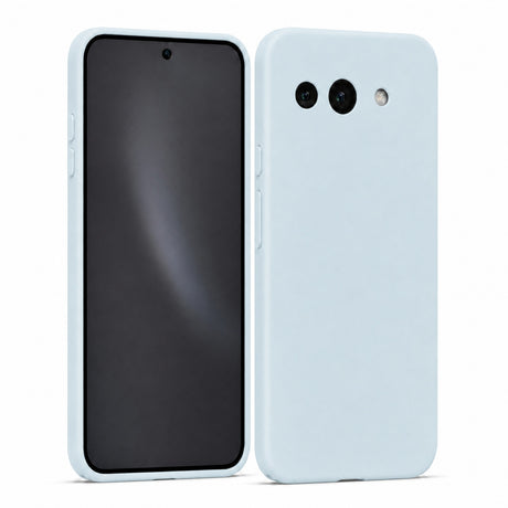 Google Pixel 9A Silicone Pro Silikon Hülle in Wolkenblau – Produktansicht