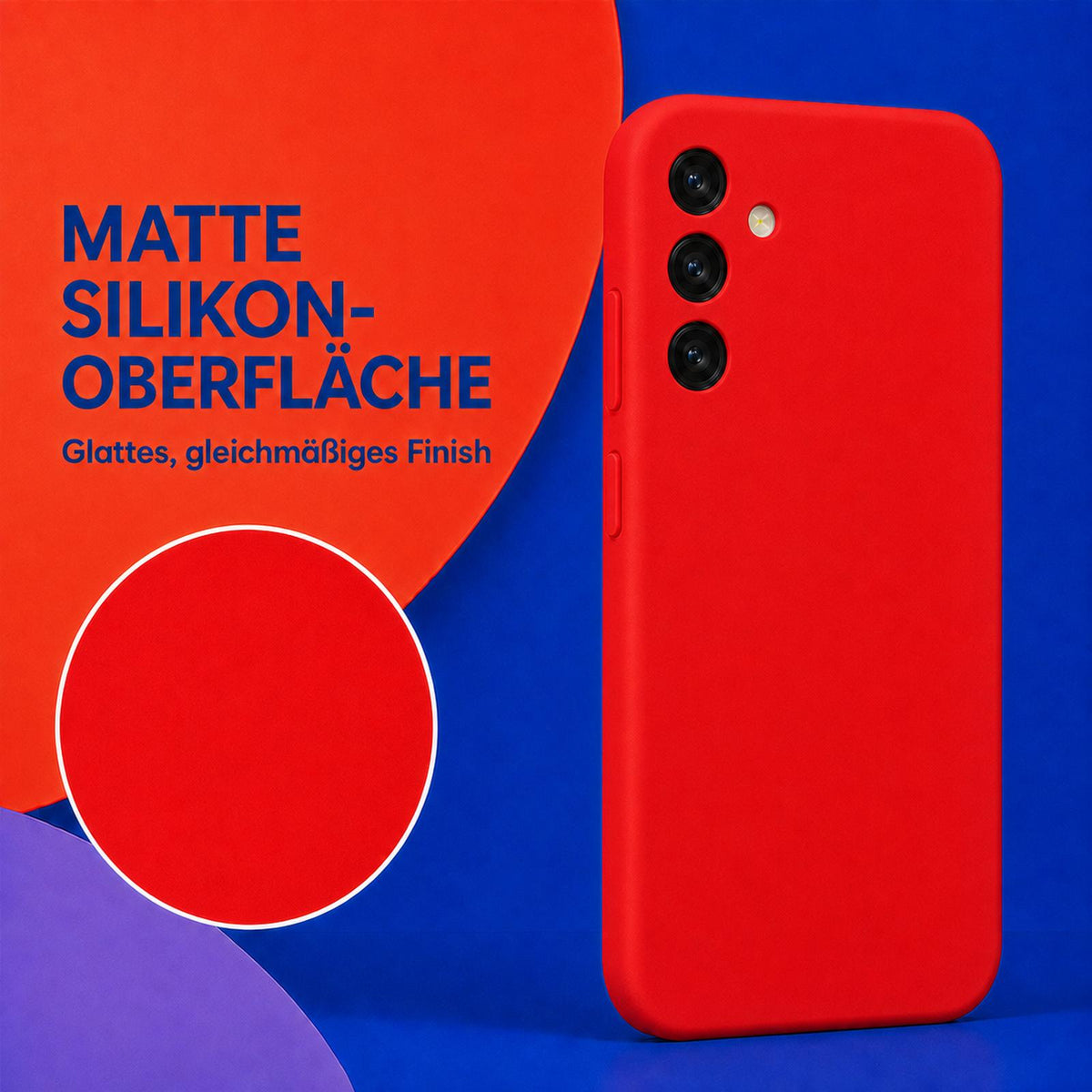 Samsung Galaxy A05s - Silikon Hülle Soft-Touch Rot