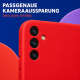 Samsung Galaxy A05s - Silikon Hülle Soft-Touch Rot