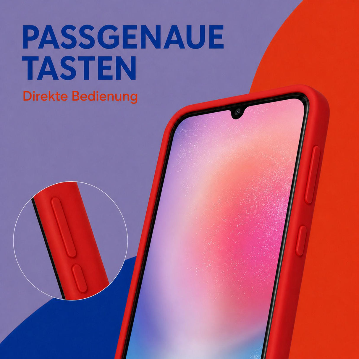 Samsung Galaxy A05s - Silikon Hülle Soft-Touch Rot