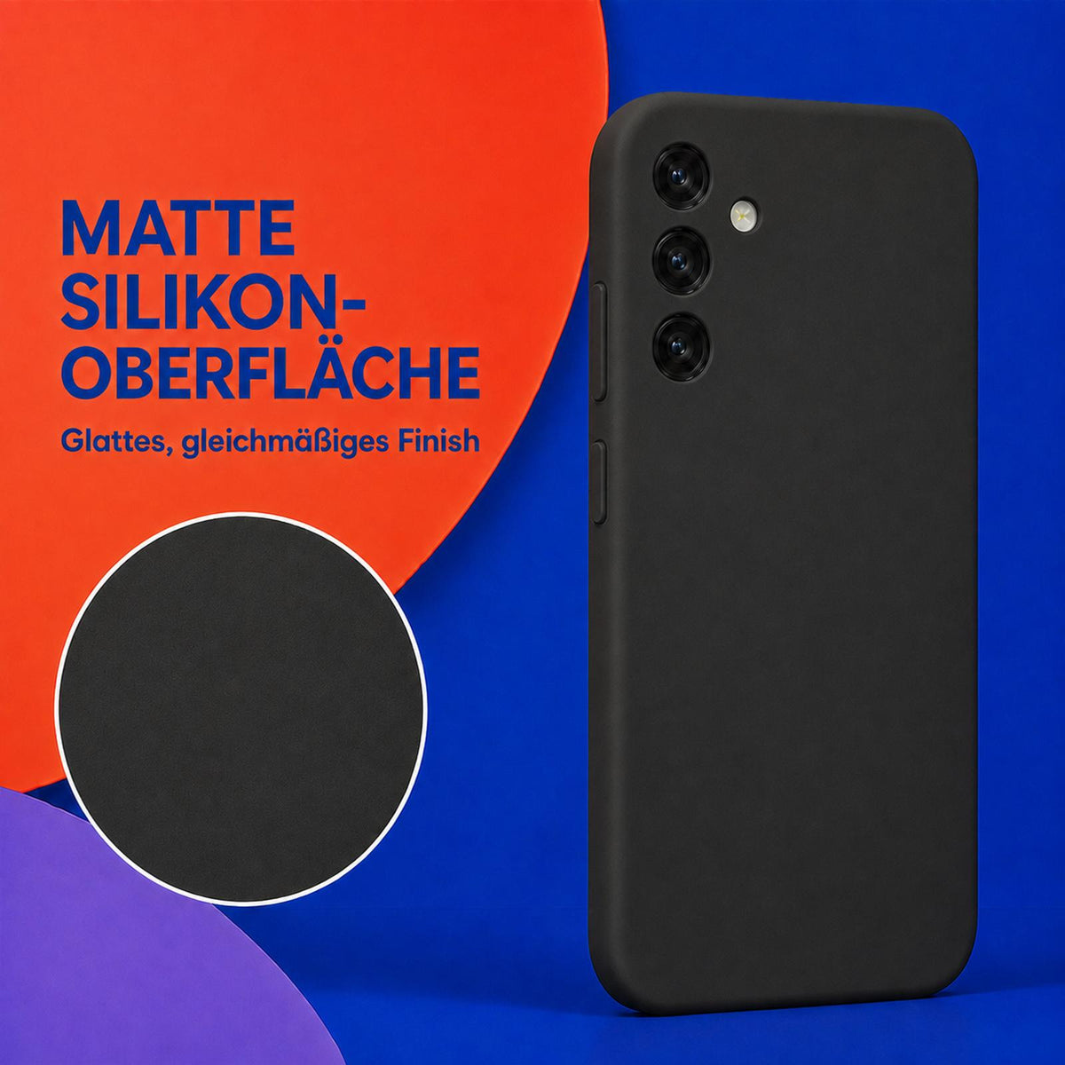 Samsung Galaxy A05s - Silikon Hülle Soft-Touch Schwarz