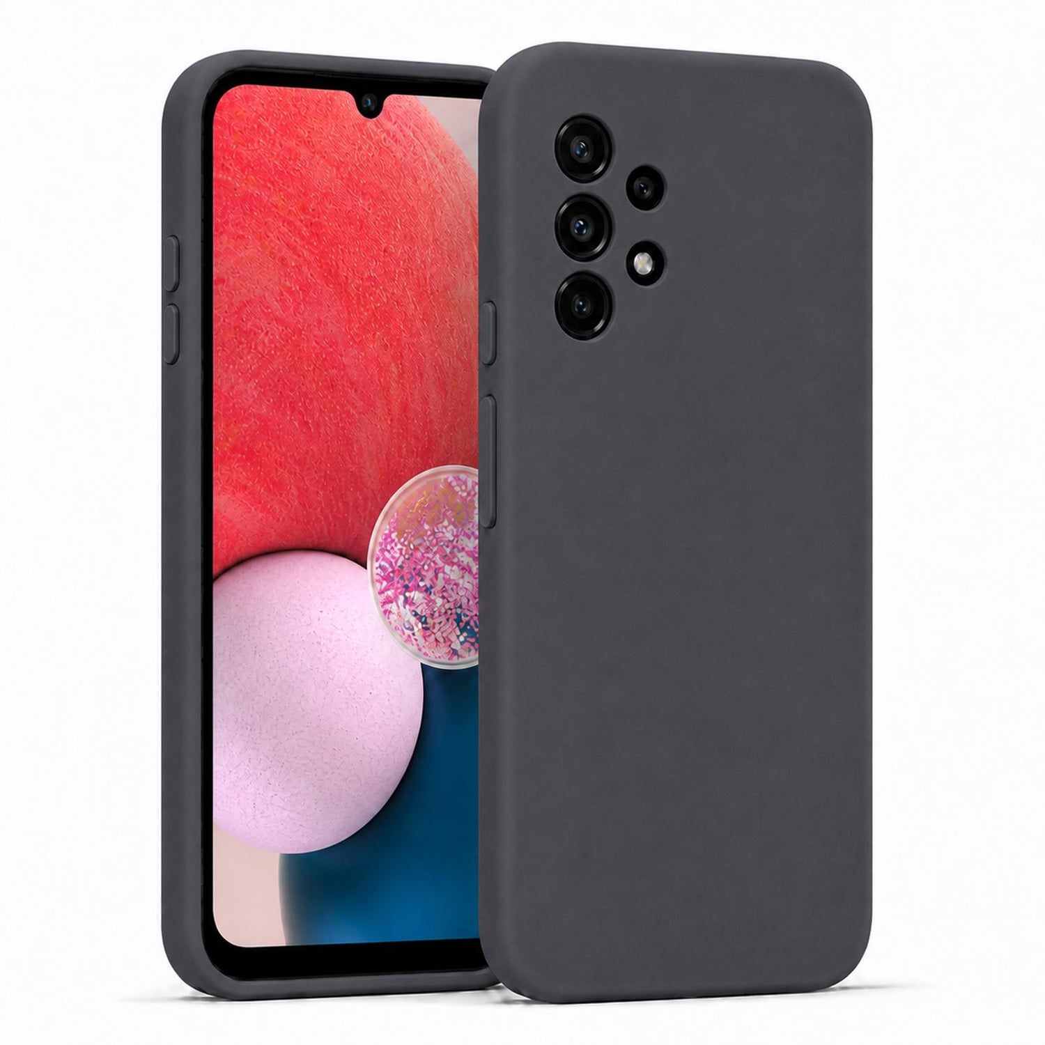 Samsung Galaxy A13 4G - Silikon Hülle Soft-Touch Anthrazit