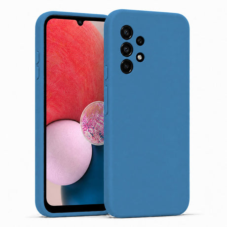 Samsung Galaxy A13 4G - Silikon Hülle Soft-Touch Marineblau