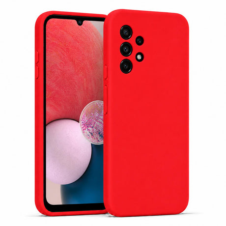 Samsung Galaxy A13 4G - Silikon Hülle Soft-Touch Rot