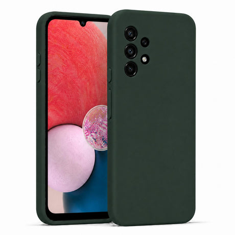 Samsung Galaxy A13 4G - Silikon Hülle Soft-Touch Tannengrün