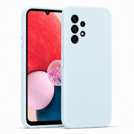 Samsung Galaxy A13 4G - Silikon Hülle Soft-Touch Wolkenblau