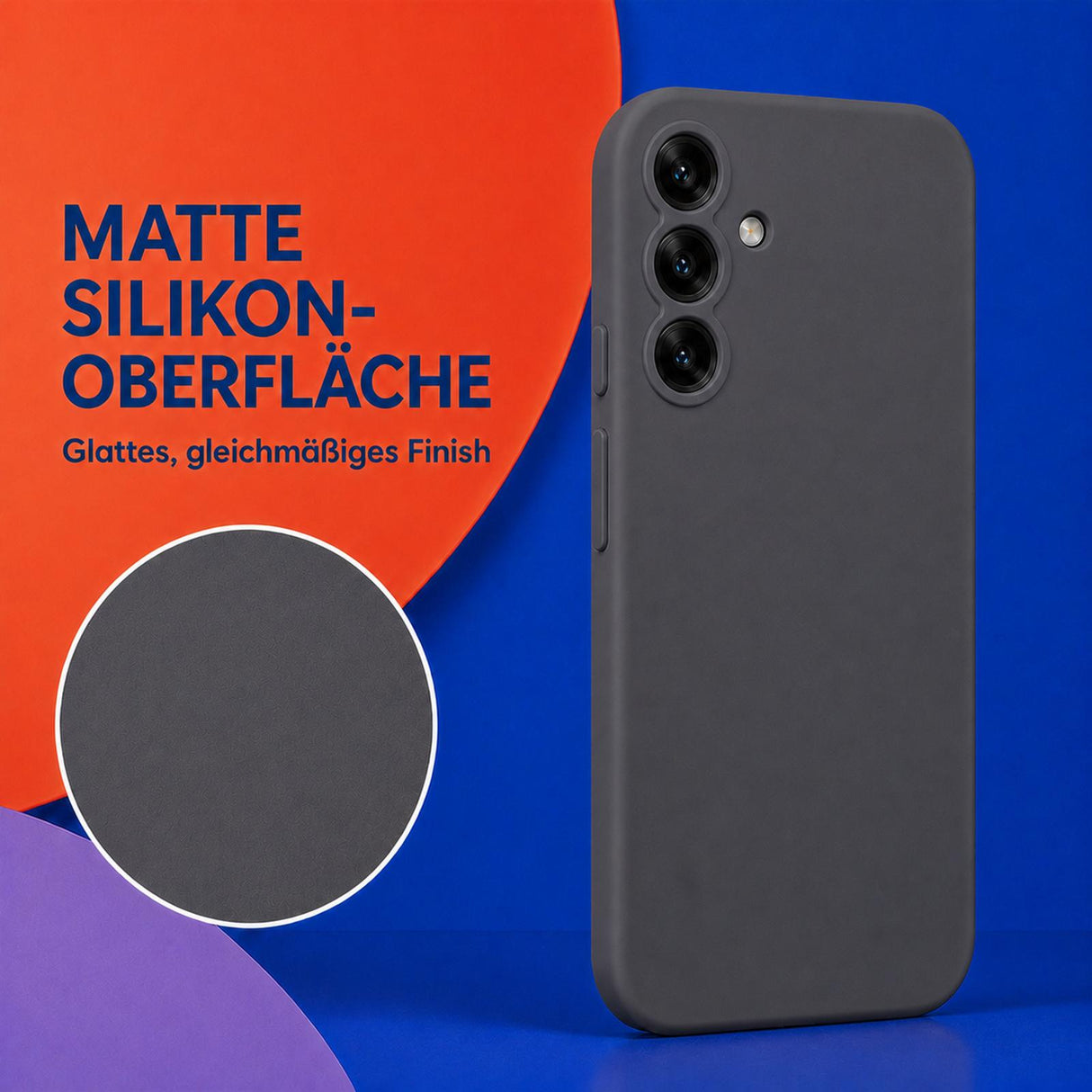 Samsung Galaxy A16 4G/5G - Silikon Hülle Soft-Touch Anthrazit