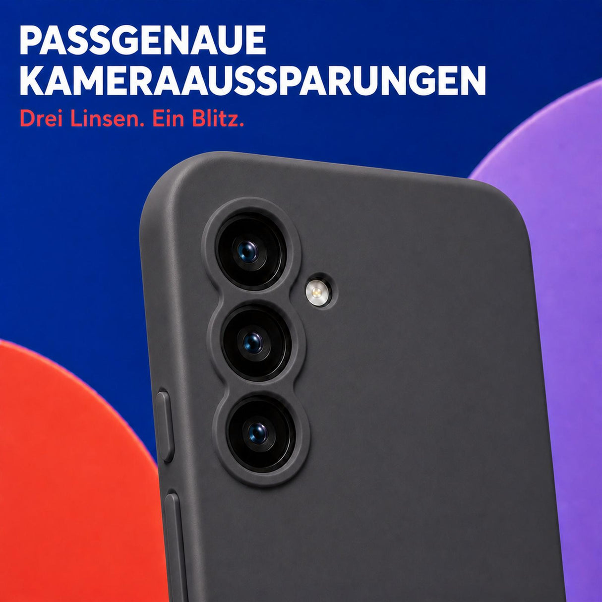 Samsung Galaxy A16 4G/5G - Silikon Hülle Soft-Touch Anthrazit