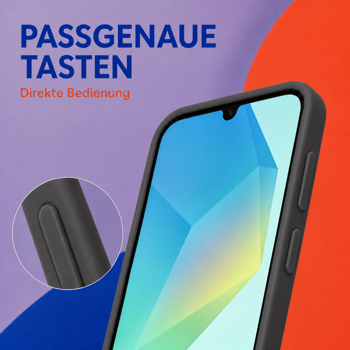 Samsung Galaxy A16 4G/5G - Silikon Hülle Soft-Touch Anthrazit
