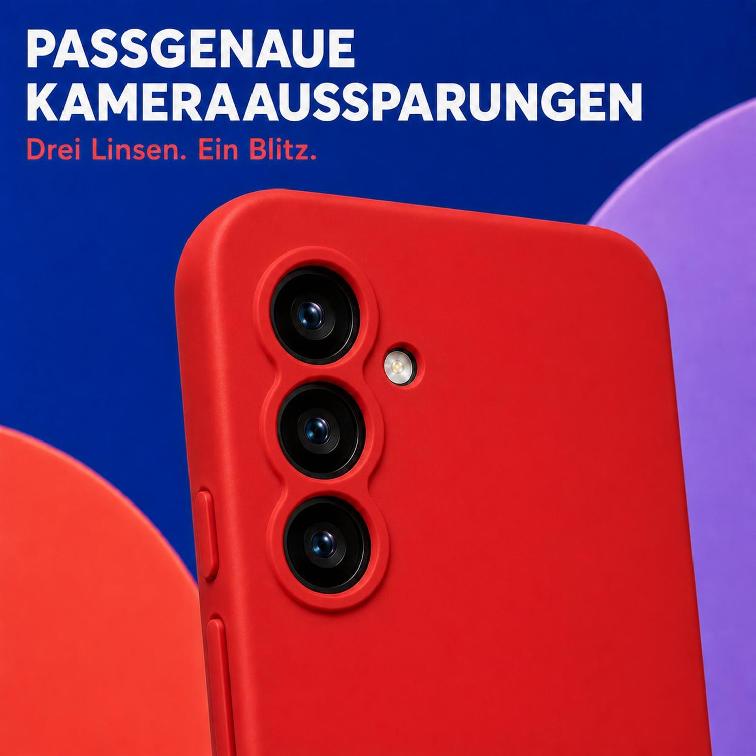Samsung Galaxy A16 4G/5G - Silikon Hülle Soft-Touch Rot