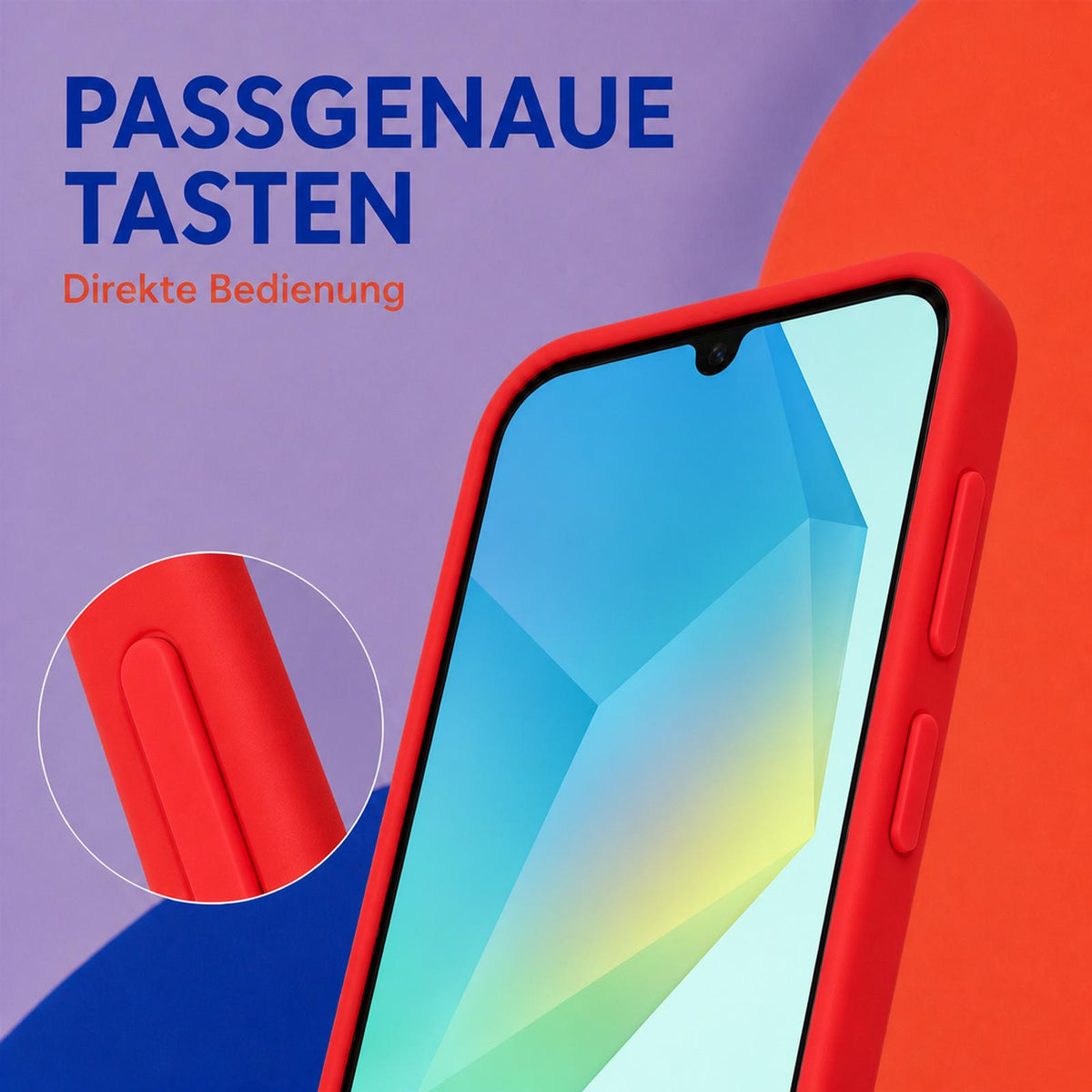 Samsung Galaxy A16 4G/5G - Silikon Hülle Soft-Touch Rot