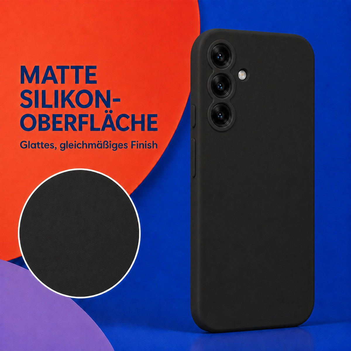Samsung Galaxy A16 4G/5G - Silikon Hülle Soft-Touch Schwarz