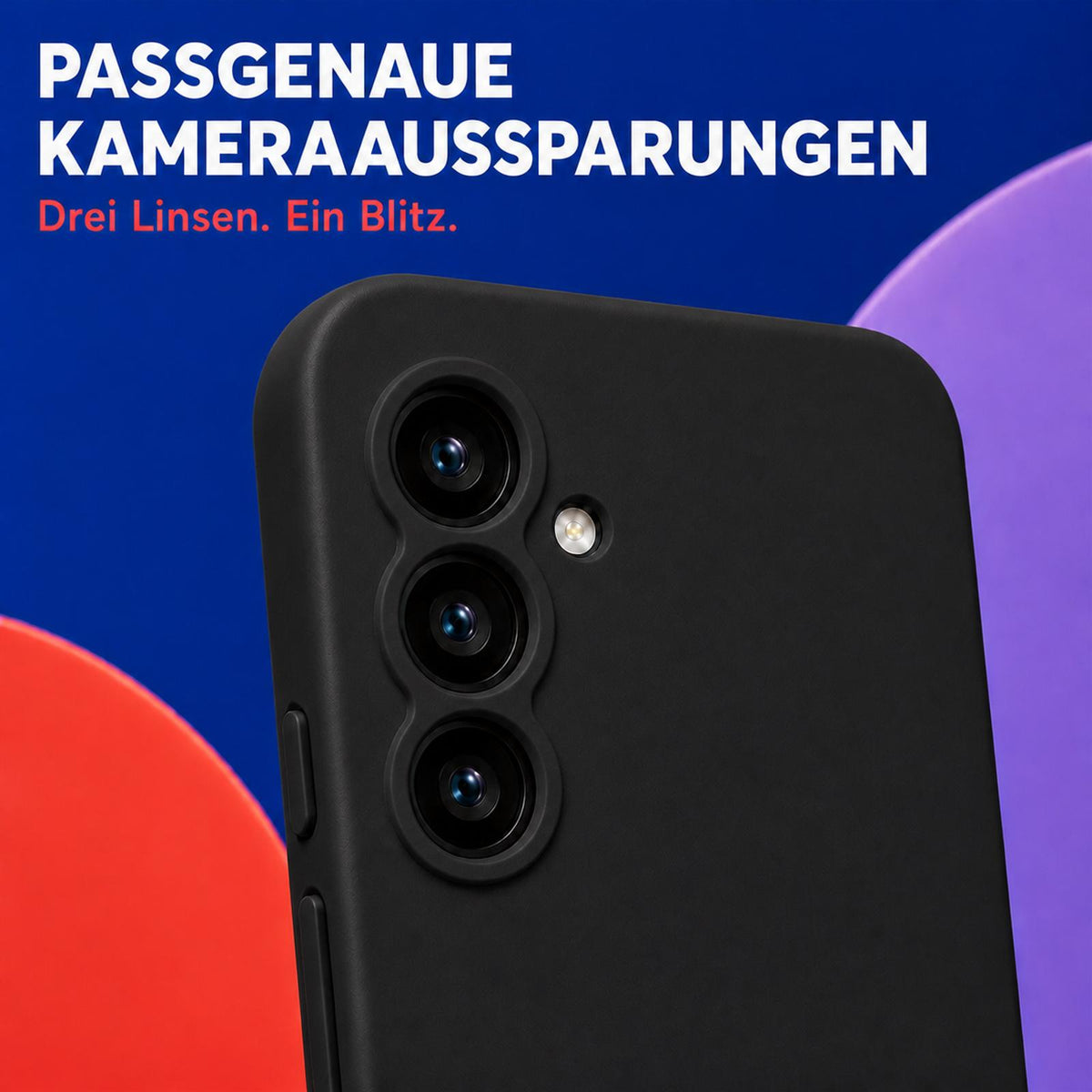 Samsung Galaxy A16 4G/5G - Silikon Hülle Soft-Touch Schwarz