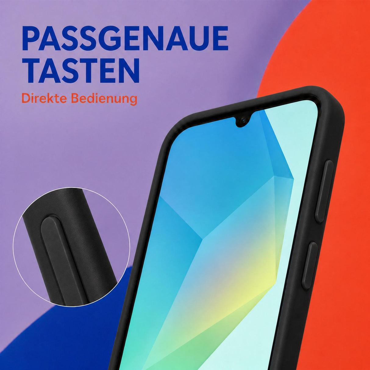 Samsung Galaxy A16 4G/5G - Silikon Hülle Soft-Touch Schwarz