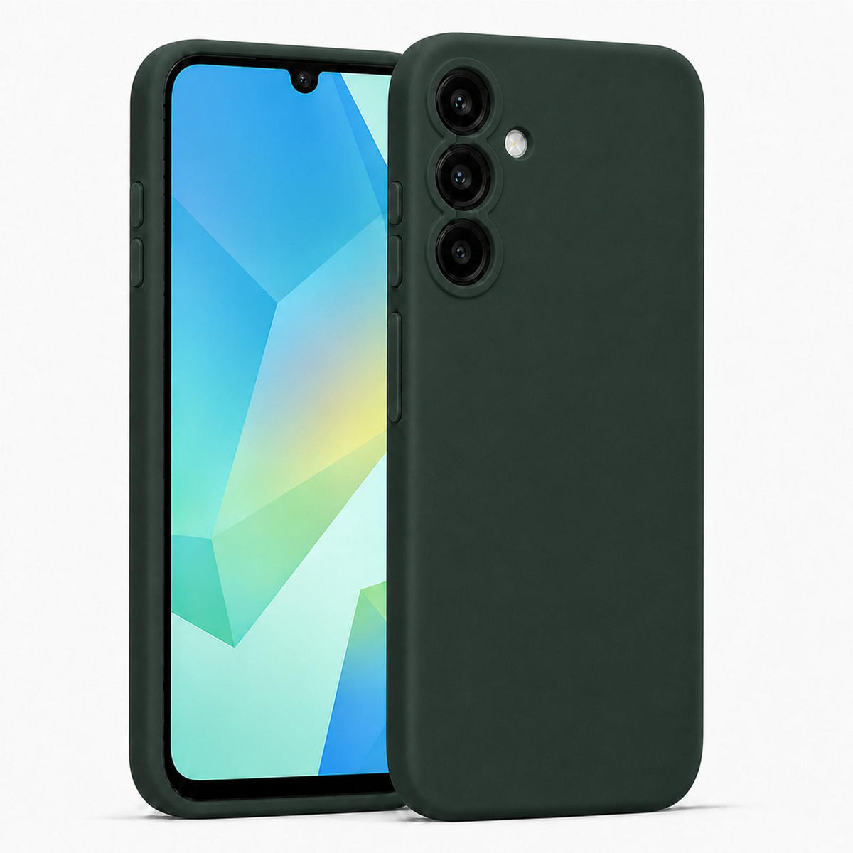 Samsung Galaxy A16 4G/5G - Silikon Hülle Soft-Touch Tannengrün