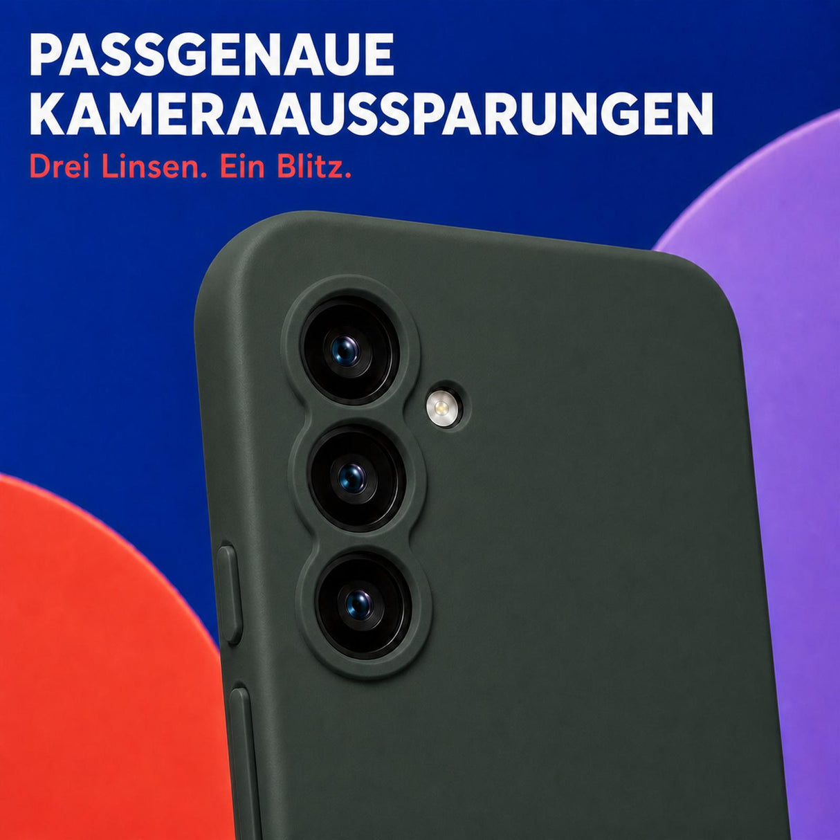 Samsung Galaxy A16 4G/5G - Silikon Hülle Soft-Touch Tannengrün