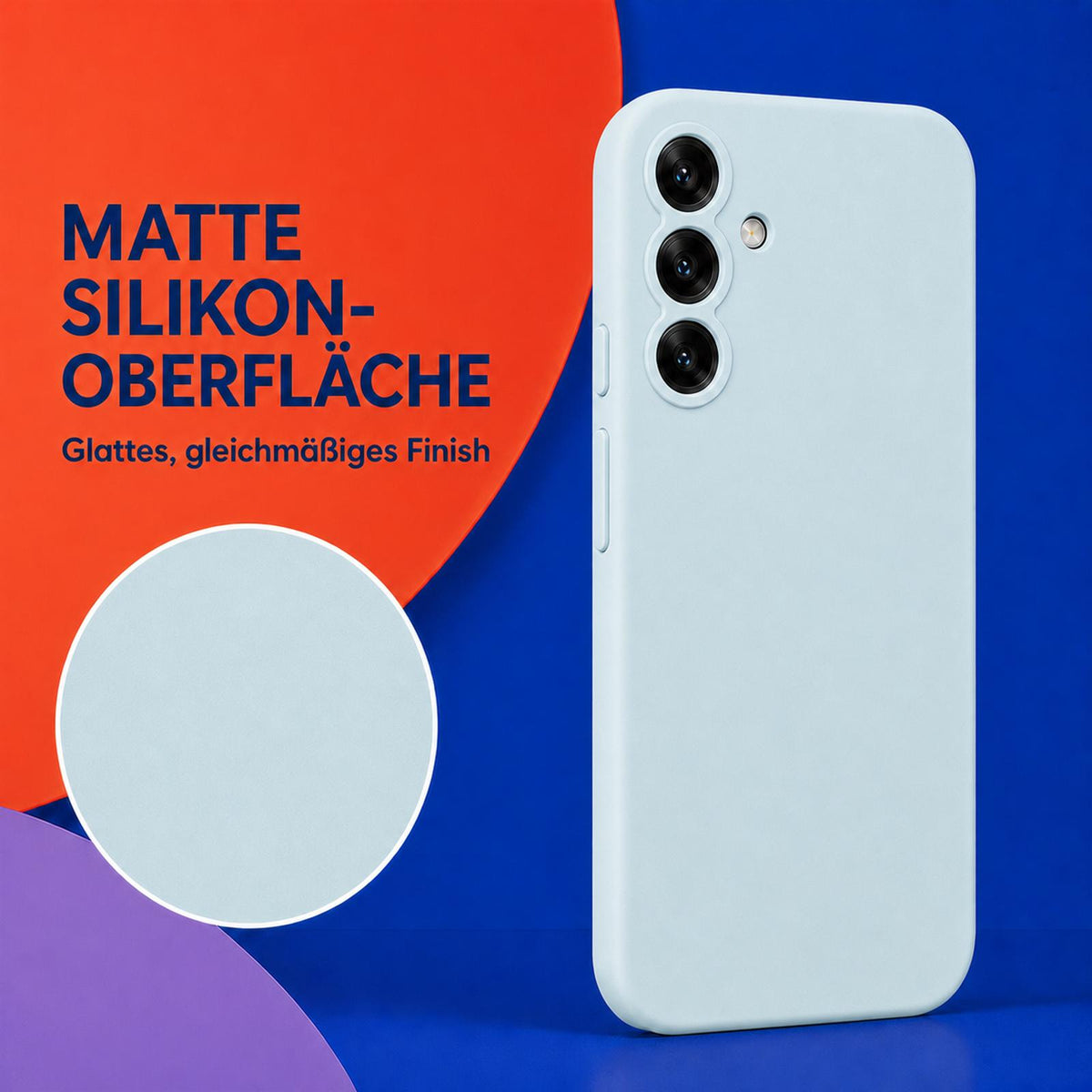 Samsung Galaxy A16 4G/5G - Silikon Hülle Soft-Touch Wolkenblau