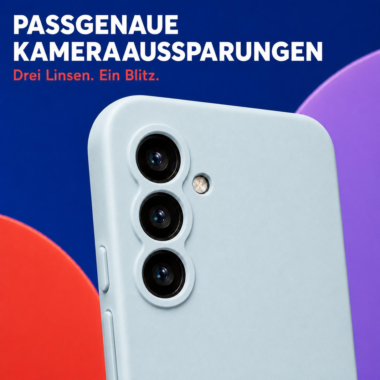 Samsung Galaxy A16 4G/5G - Silikon Hülle Soft-Touch Wolkenblau