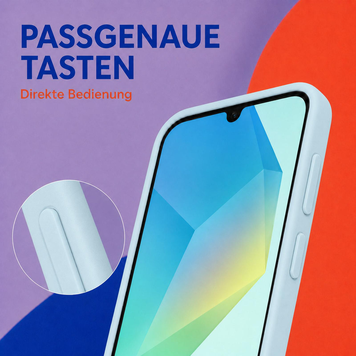Samsung Galaxy A16 4G/5G - Silikon Hülle Soft-Touch Wolkenblau