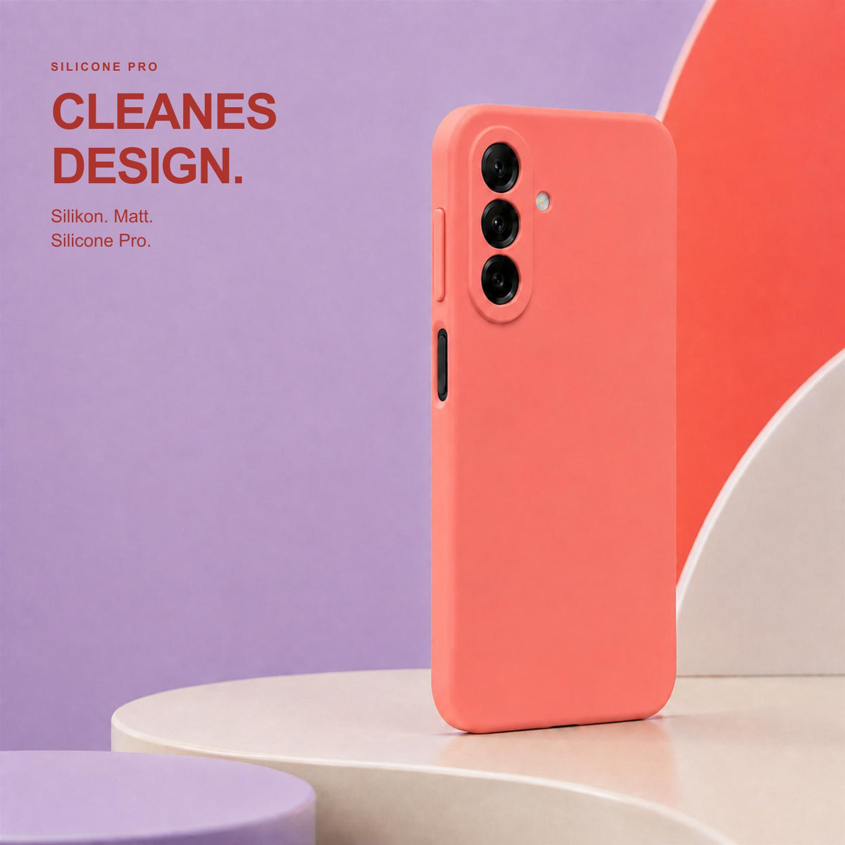 Samsung Galaxy A17 4G/5G - Silikon Hülle Soft-Touch Korallenrot