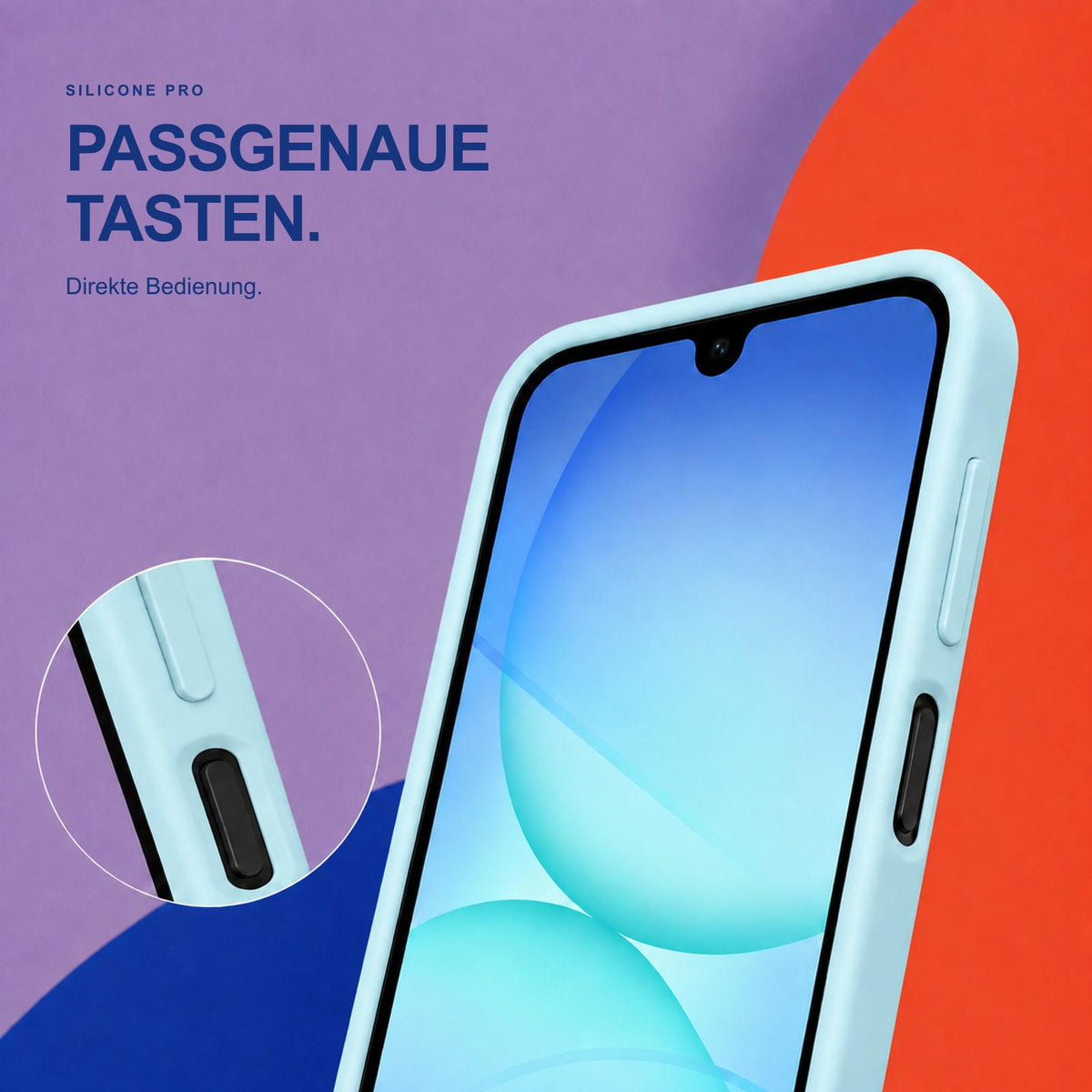 Samsung Galaxy A17 4G/5G - Silikon Hülle Soft-Touch Wolkenblau