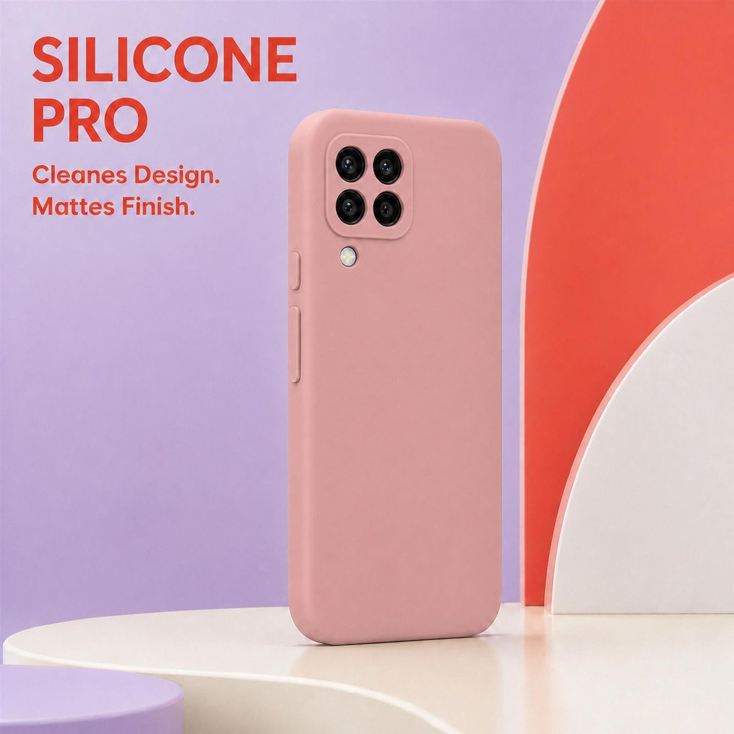 Samsung Galaxy A22 4G - Silikon Hülle Soft-Touch Altrosa