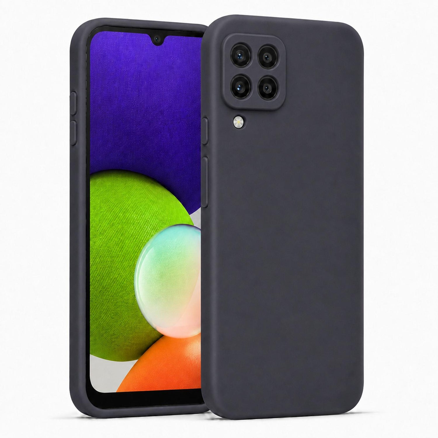 Samsung Galaxy A22 4G - Silikon Hülle Soft-Touch Anthrazit
