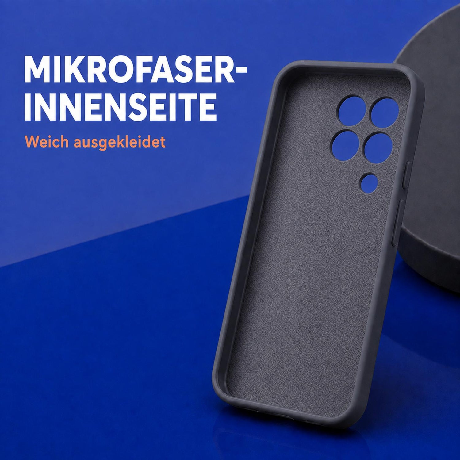 Samsung Galaxy A22 4G - Silikon Hülle Soft-Touch Anthrazit