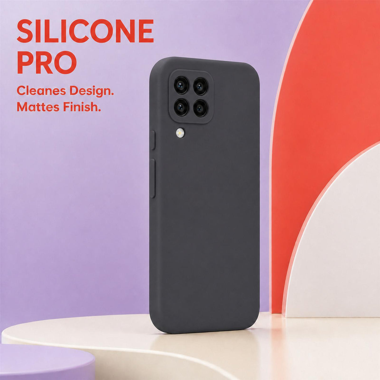 Samsung Galaxy A22 4G - Silikon Hülle Soft-Touch Anthrazit