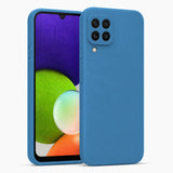 Samsung Galaxy A22 4G - Silikon Hülle Soft-Touch Marineblau