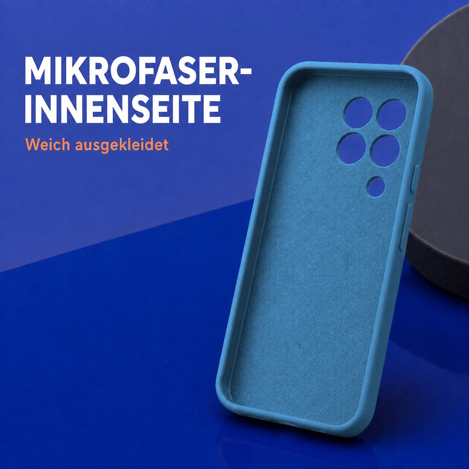 Samsung Galaxy A22 4G - Silikon Hülle Soft-Touch Marineblau