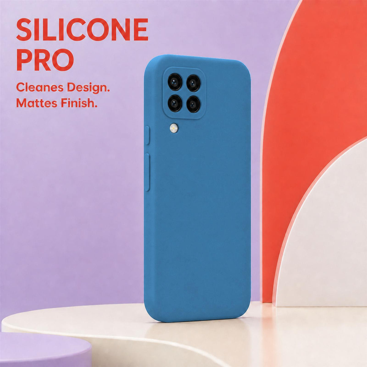Samsung Galaxy A22 4G - Silikon Hülle Soft-Touch Marineblau