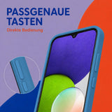 Samsung Galaxy A22 4G - Silikon Hülle Soft-Touch Marineblau