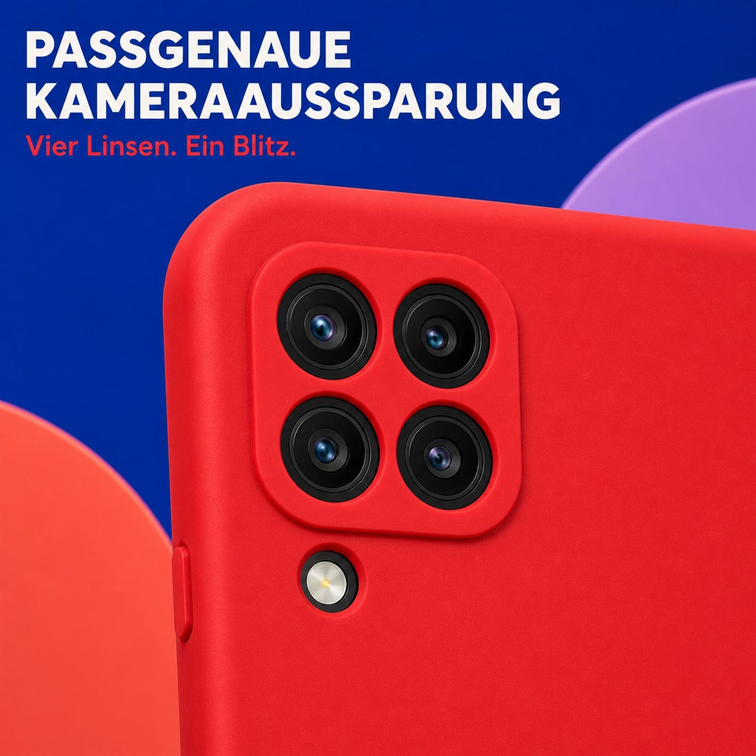 Samsung Galaxy A22 4G - Silikon Hülle Soft-Touch Rot