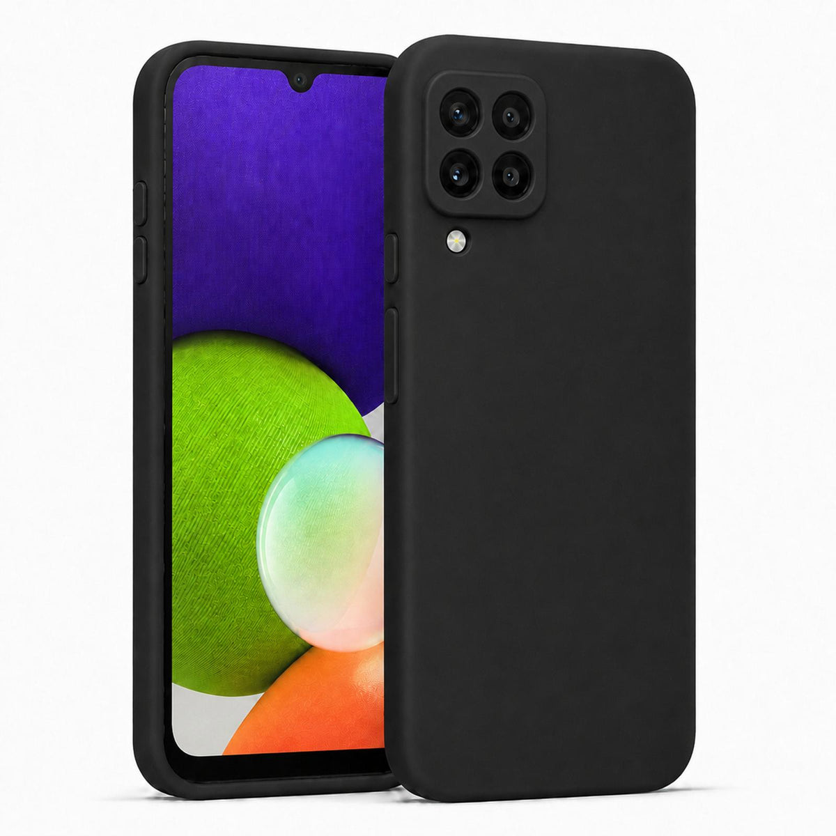 Samsung Galaxy A22 4G - Silikon Hülle Soft-Touch Schwarz