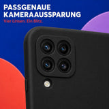 Samsung Galaxy A22 4G - Silikon Hülle Soft-Touch Schwarz