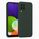 Samsung Galaxy A22 4G - Silikon Hülle Soft-Touch Tannengrün